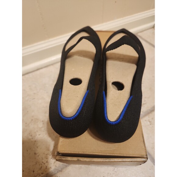 Rothy's "The Square Mary Jane" Flats in Black Size 10.5 - Picture 6 of 12